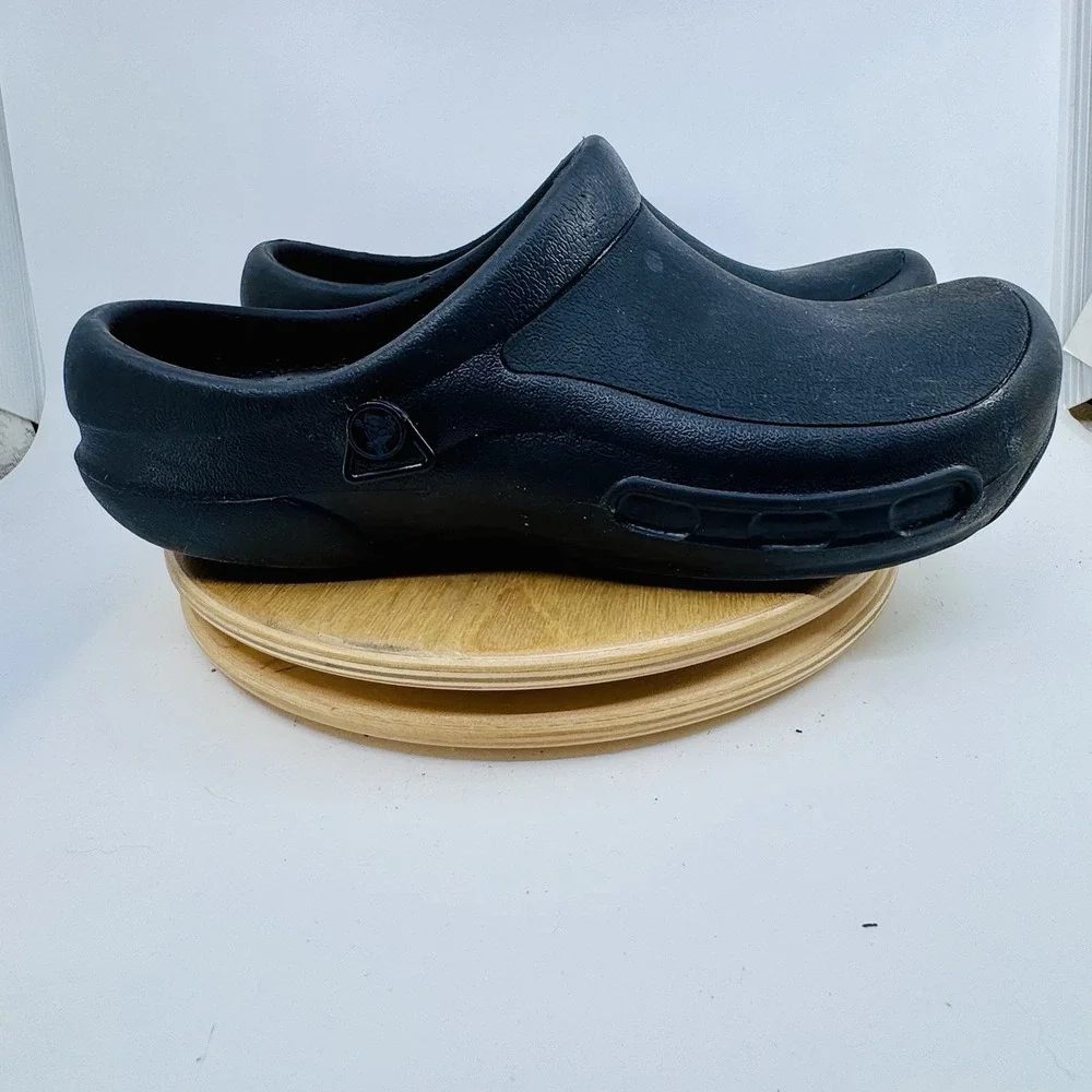 Crocs Bistro Work Clog Men's 12 Black Slip Resistant Shoes Slip On